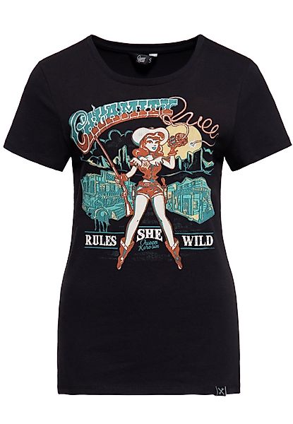 QueenKerosin Print-Shirt Calamity Queen (1-tlg) mit günstig online kaufen