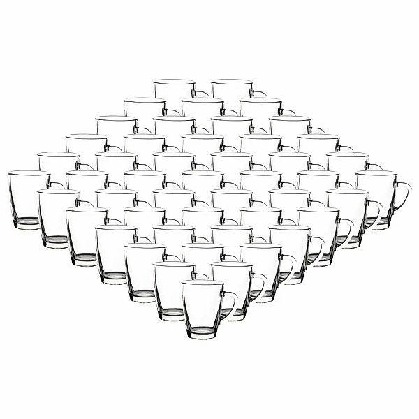 van Well Tasse "Kaffeebecher Teebecher Nordic 300 ml 48er Set transparent" günstig online kaufen
