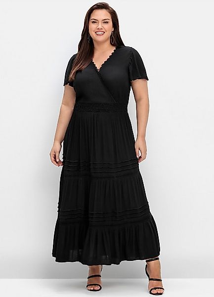 sheego by Joe Browns Etuikleid Maxikleid Kurzarm günstig online kaufen