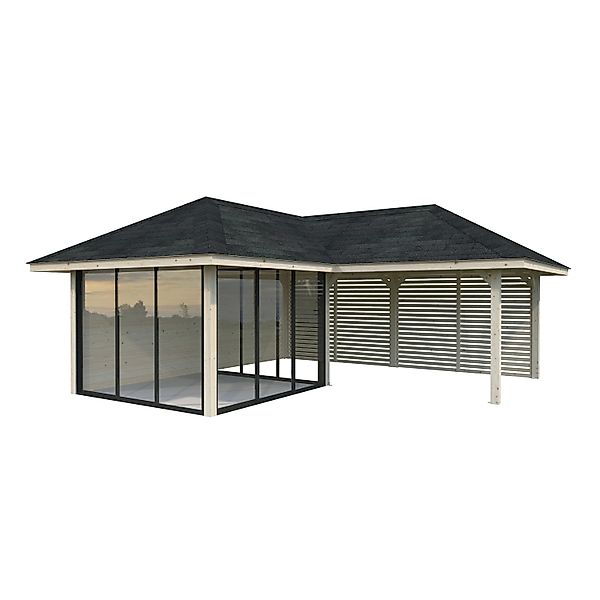 Palmako Pavillon Bianca Set211 Slide Transparent 588 cm x 588 cm FSC® günstig online kaufen