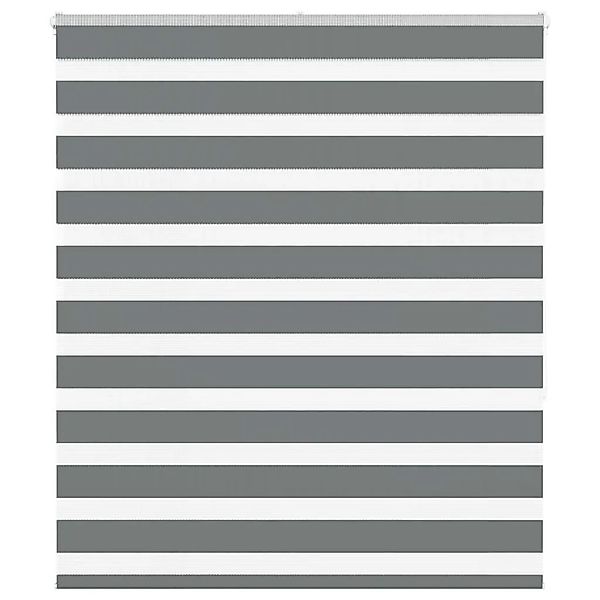 vidaXL Doppelrollo Dunkelgrau 125x150 cm Stoffbreite 120,9 cm Polyester 401 günstig online kaufen