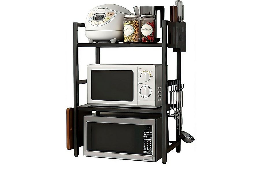 SURFOU Standregal Mikrowellen Regal 3-stufiges Mikrowellenständer Erweiterb günstig online kaufen