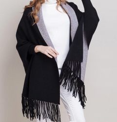 MyBeautyworld24 Poncho Frauen Poncho mit Ärmeln günstig online kaufen