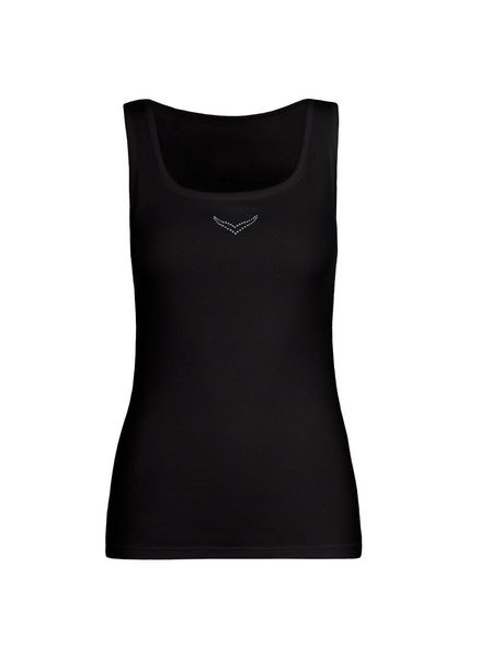 Trigema Tanktop "TRIGEMA Trägershirt mit Kristallsteinen" 1 Stk. tlg. günstig online kaufen