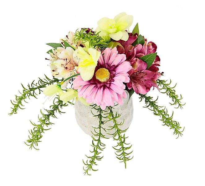 Kunstblume Arrangement Blüten, I.GE.A., Höhe 23 cm, Topf aus Keramik günstig online kaufen