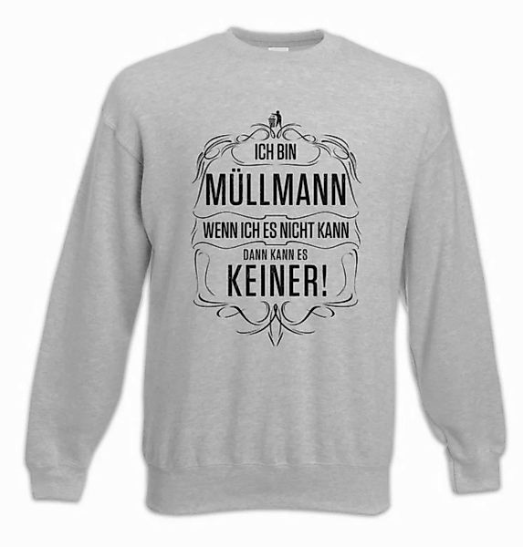 Urban Backwoods Sweatshirt Ich Bin Müllmann Sweatshirt Müllabfuhr Beruf Arb günstig online kaufen