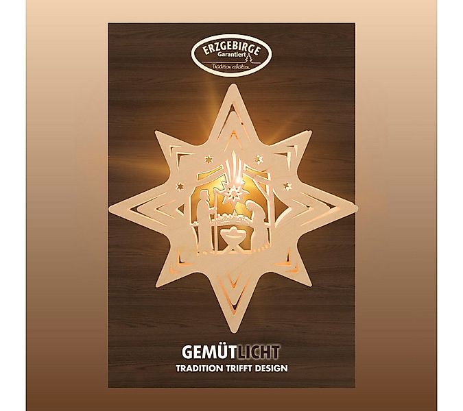 Weigla Dekostern Christi Geburt, Bethlehem, Fensterbild, NATUR, Made in Ger günstig online kaufen