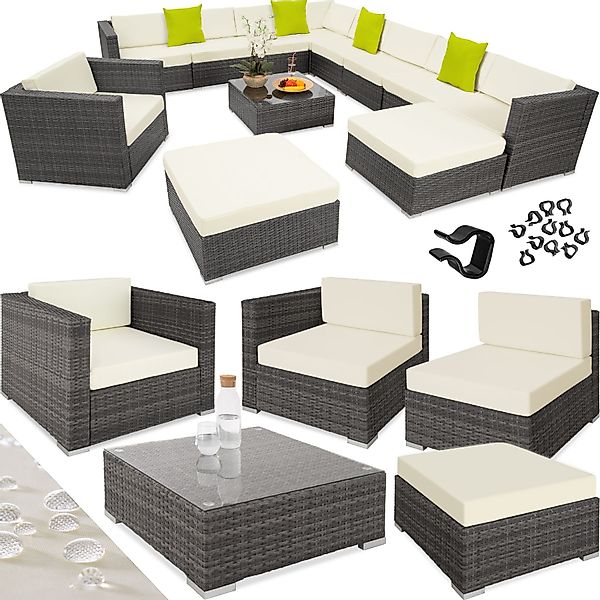 tectake Loungeset Rattan Lounge, (Set., 12-tlg), günstig online kaufen