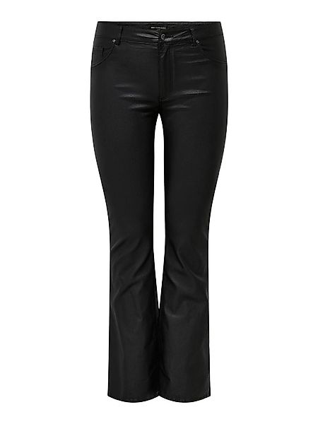 ONLY CARMAKOMA Lederimitathose CARBLUSH MID FLARED günstig online kaufen