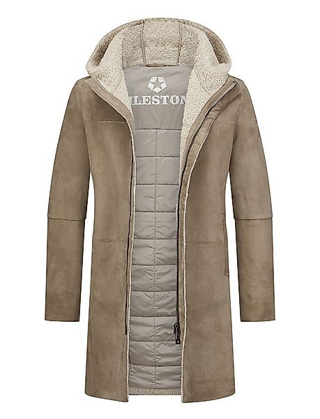Milestone Ledermantel MSAlerio aus softem Veloursleder und weichem Fell auf günstig online kaufen