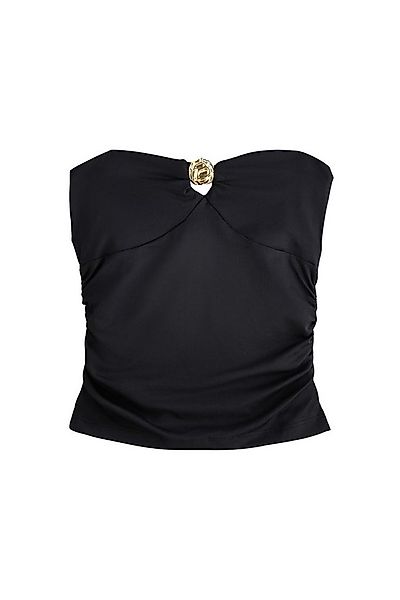 Next Kurzarmbluse Weiches Bandeau-Oberteil mit Hardware (1-tlg) günstig online kaufen