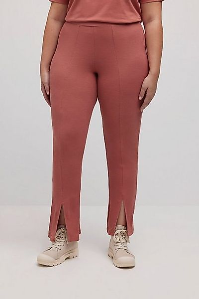 Ulla Popken Leggings Leggings ausgestelltes Bein Rippjersey günstig online kaufen