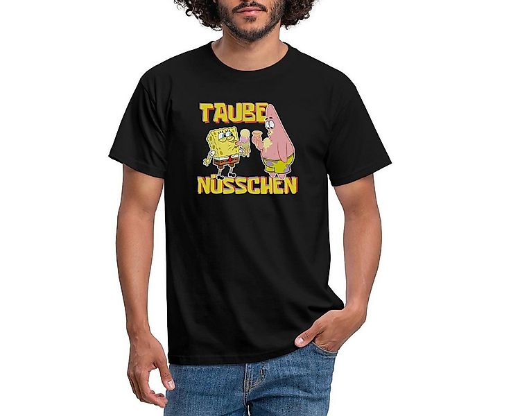 Spreadshirt T-Shirt SpongeBob Schwammkopf Taube Nüsschen Patrick Eis Männer günstig online kaufen