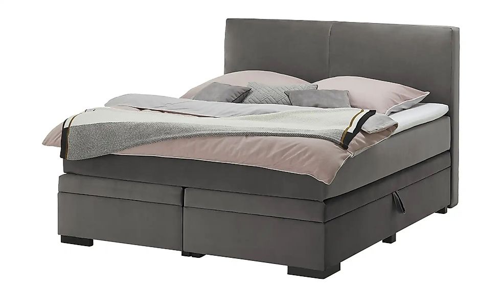 Boxi Boxspringbett mit Bettkasten Boxi Classic ¦ grau ¦ Maße (cm): B: 180 H günstig online kaufen