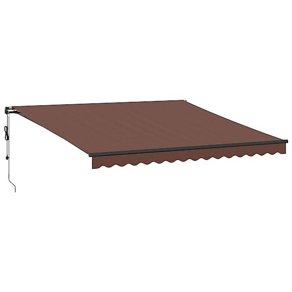 vidaXL Markise Automatisch Manuell Braun 400x300 günstig online kaufen