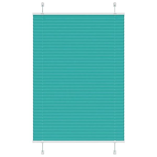 vidaXL Plissee Petrolgrün 100x150 cm Stoffbreite 99,4 cm Polyester 4015398 günstig online kaufen