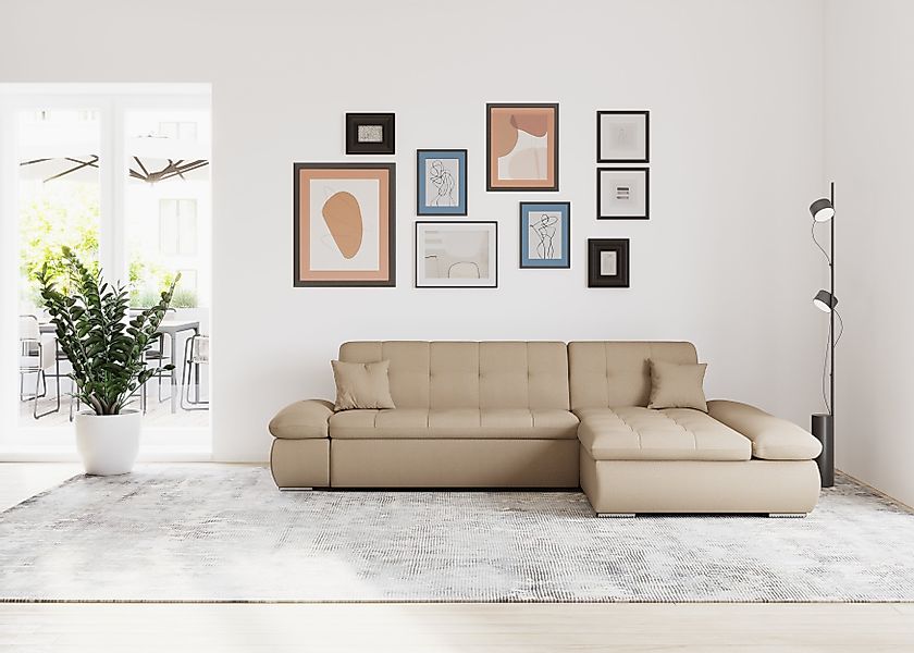 DOMO collection Ecksofa Moric, L-Form, XXL-Sofa günstig online kaufen