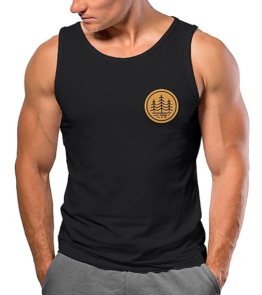 Neverless Tanktop Herren Tank-Top Wald Bäume günstig online kaufen