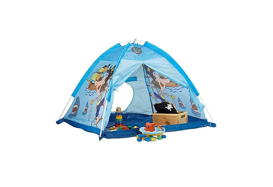 relaxdays Spielzelt Pirat in Blau günstig online kaufen