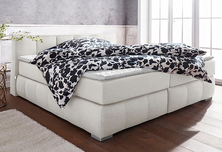 Home affaire Boxspringbett "Chelles" inkl. Topper, in XXL- Überlänge 220 cm günstig online kaufen