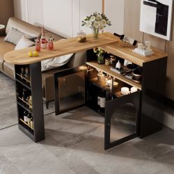 Ulife Bartisch ausziehbar, 360° drehbar, mit günstig online kaufen