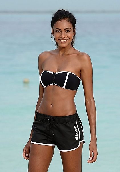 Bench. Badeshorts aus Microfaser, mit Außenkordel, mit Gesäßtasche, mit Kle günstig online kaufen
