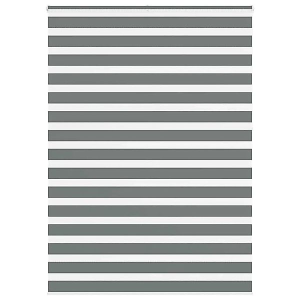 vidaXL Doppelrollo Dunkelgrau 160x230cm Stoffbreite 155,9 cm Polyester 4014 günstig online kaufen