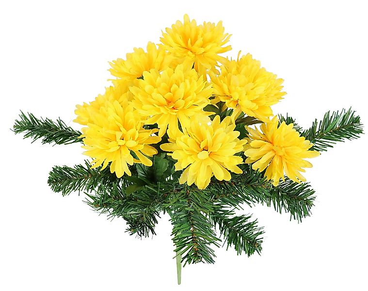Kunstblume Chrysanthemen, I.GE.A., Höhe 43 cm, Bouquet Tannenzweigen Strauß günstig online kaufen