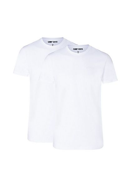 CAMP DAVID Unterhemd underwear (2er Pack) mit flacher Naht günstig online kaufen