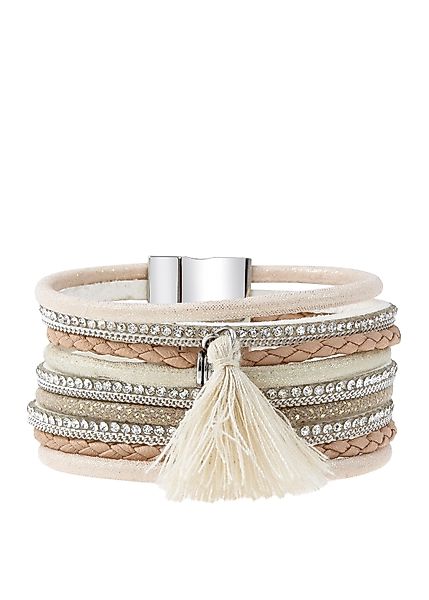 LASCANA Wickelarmband Layer Armband mit Tassel, günstig online kaufen