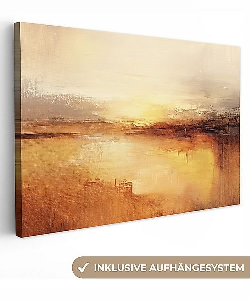 OneMillionCanvasses® Leinwandbild Abstrakt - Braun - Modern - Herbstfarben, günstig online kaufen