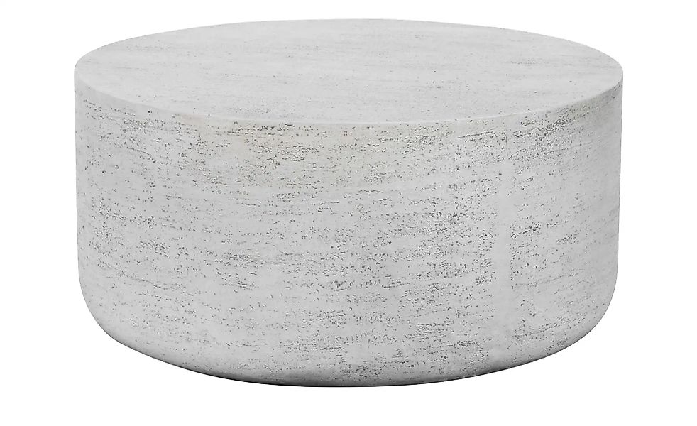 Couchtisch  Travertino ¦ grau ¦ Maße (cm): H: 40  Ø: 80 Tische > Couchtisch günstig online kaufen