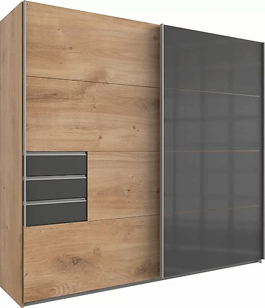 Wimex Schwebetürenschrank "Saigon", mit Glaselementen, 2 Türen, 225cm breit günstig online kaufen