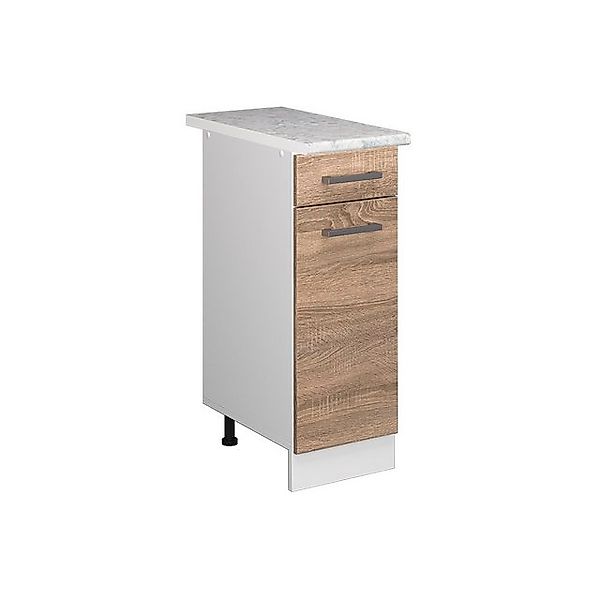 Vicco Küchenunterschrank R-Line Schubladenschrank für die Küche Sonoma/Weiß günstig online kaufen