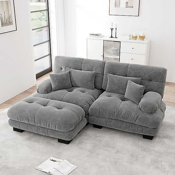 Odikalo 2-Sitzer Schlafsofa Polstersofa Ecksofa, Cloud günstig online kaufen