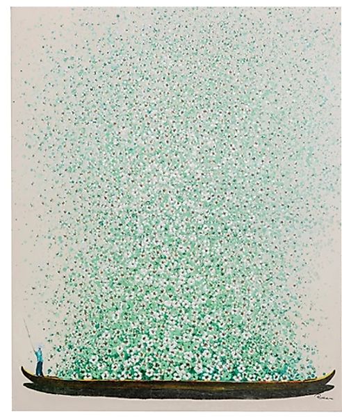 Bild Touched Flower Boat Beige Grün 120x160 günstig online kaufen