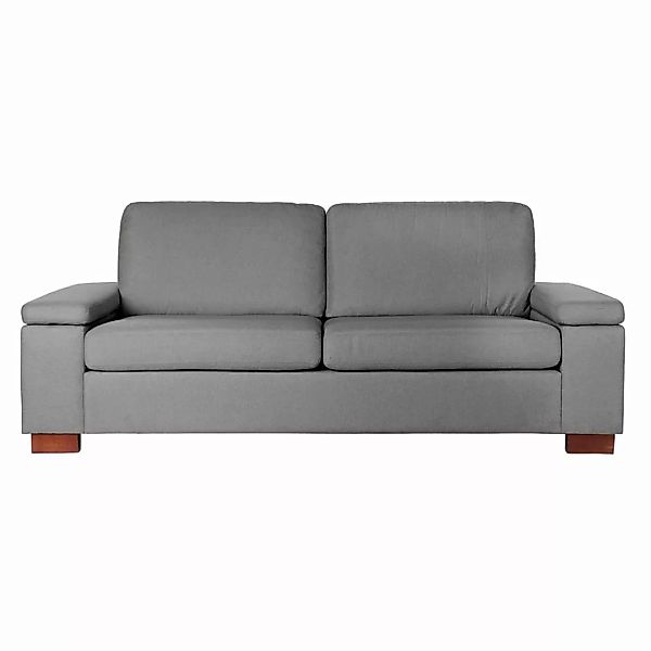 Sofa Dkd Home Decor Polyester Leinen Loft Dunkelgrau (210 X 84 X 84 Cm) günstig online kaufen
