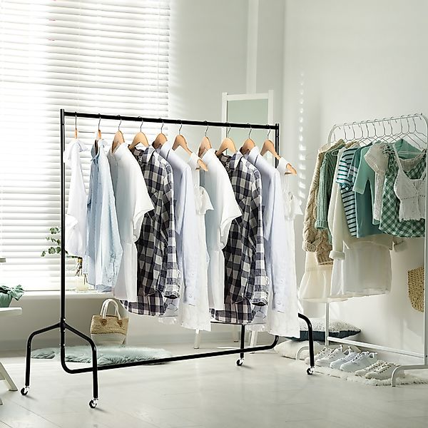 HOMCOM Wäscheständer Kleiderständer 150x60x170cm, robuster Garderobenstände günstig online kaufen