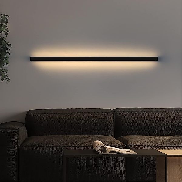 ZMH LED Wandleuchte Innen Schwarz 60/80/100CM günstig online kaufen