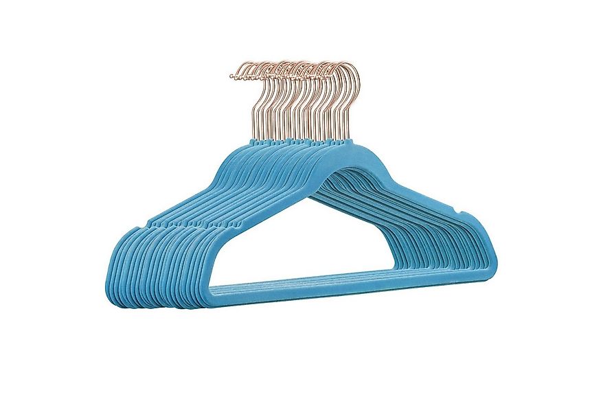 StickandShine Kleiderbügel 25 Stück Samt Kleiderbügel mit Rosegold Haken (2 günstig online kaufen