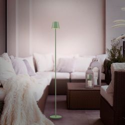 JUST LIGHT Stehlampe »EURIA« LED-Modul 1 Stk. Warmweiß Akkuleuchte günstig online kaufen