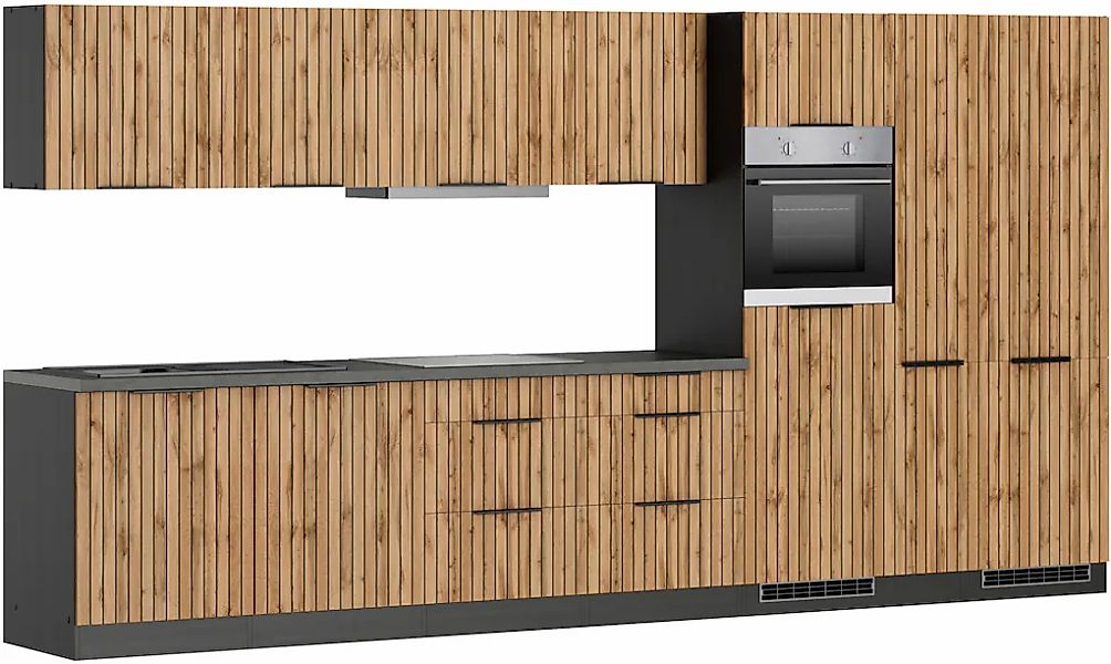 KOCHSTATION Küchenzeile "KS-Lagos, Breite 390 cm, wahlweise mit E-Geräten" günstig online kaufen