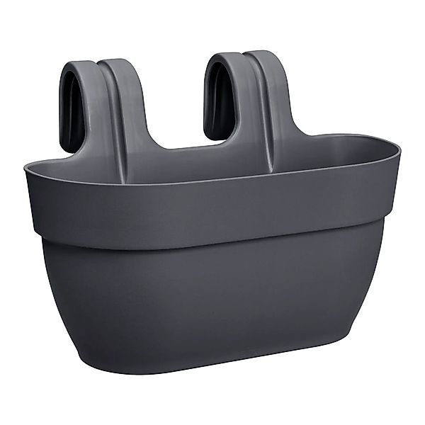 Elho Blumenkasten Vibia Campana M  36 cm x 24 cm x 26 cm Anthrazit günstig online kaufen