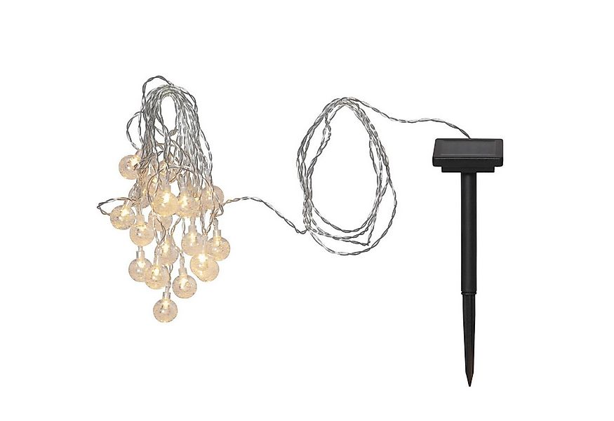 STAR TRADING LED-Lichterkette LED Solar Lichterkette 20 Mini Kugeln Bälle 4 günstig online kaufen