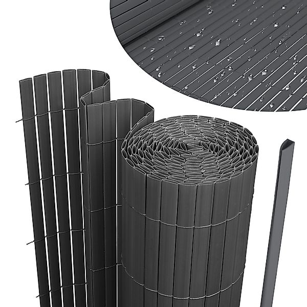 Clanmacy Balkonsichtschutz PVC Sichtschutzmatte Sichtschutzzaun Gartenzaun günstig online kaufen