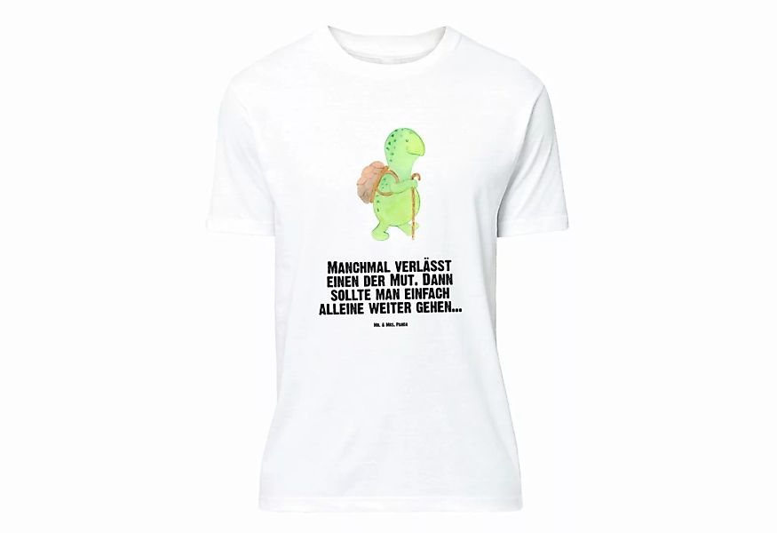 Mr. & Mrs. Panda T-Shirt Schildkröte Wanderer - Weiß - Geschenk, Motivation günstig online kaufen
