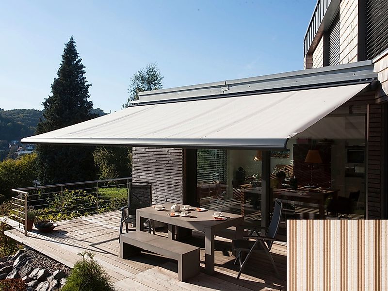 Wismar Kassettenmarkise "Classic S-Compact", Breite: 450 cm, Ausfall: 250 c günstig online kaufen