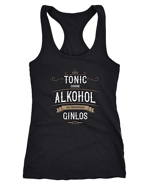 MoonWorks Tanktop Damen Tanktop Tonic ohne Alkohol ist irgendwie Ginlos Rac günstig online kaufen