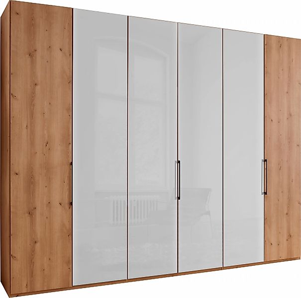 WIEMANN Kleiderschrank "Monaco" mit Teil-Glasfront sowie hochwertige Beschl günstig online kaufen