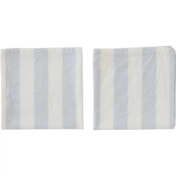 Striped Serviette 45 x 45cm 2er Pack Ice Blue günstig online kaufen